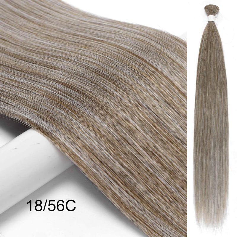 Duga ravna sintetička perika | minimalistički stil | Materijal: vlakna otporna na visoke temperature | Nije pogodno za trajnu ili bojanje