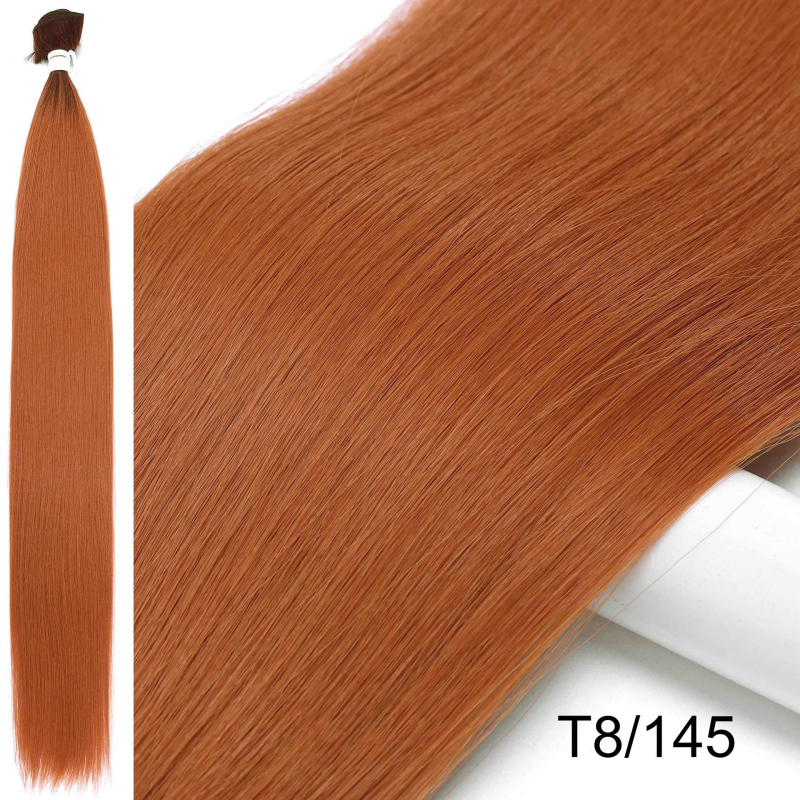 Duga ravna sintetička perika | minimalistički stil | Materijal: vlakna otporna na visoke temperature | Nije pogodno za trajnu ili bojanje