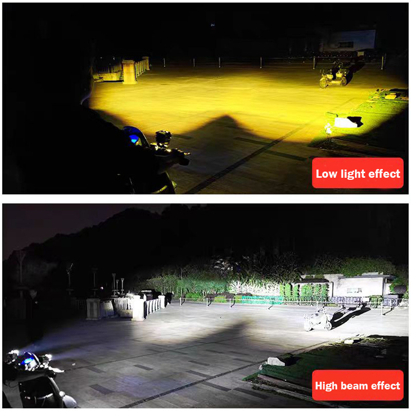 Motociklistički LED reflektor s poklopcem, aluminijsko kućište, 12W, 9-80V, model YL-5655, univerzalna kompatibilnost