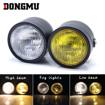 Hp-d006 Harley dvostruko prednje svjetlo za motocikl, H4 12V 55W, dvostruka lampa, metalno kućište