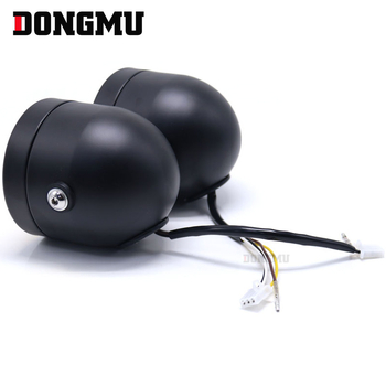 Hp-d006 Harley dvostruko prednje svjetlo za motocikl, H4 12V 55W, dvostruka lampa, metalno kućište