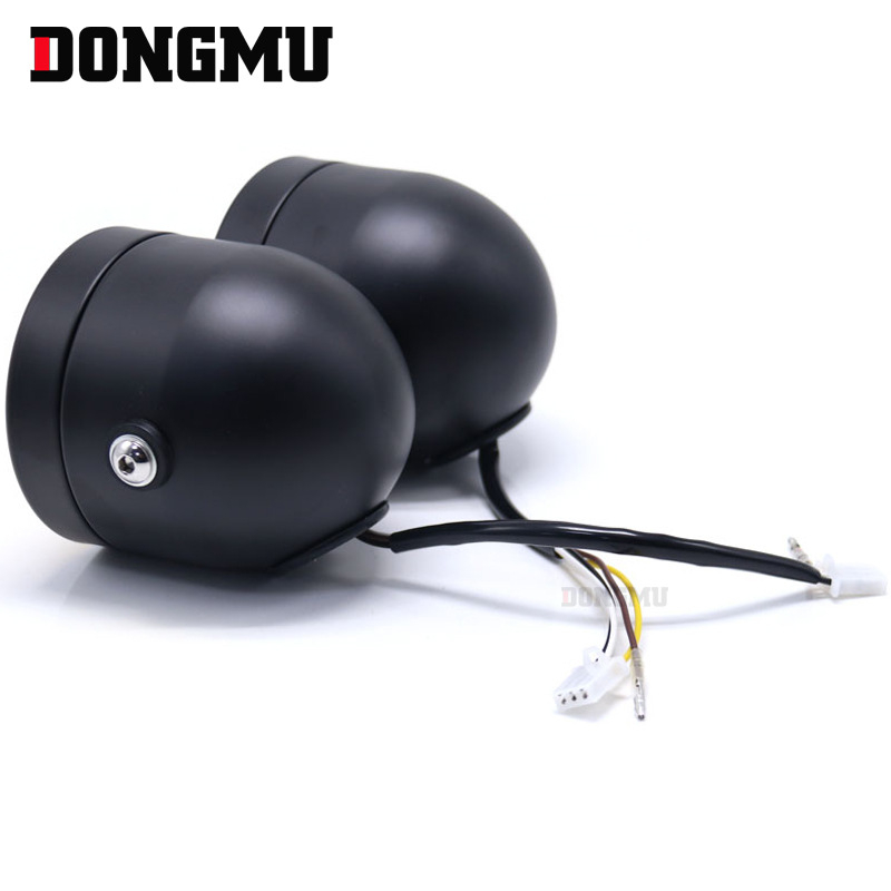 Hp-d006 Harley dvostruko prednje svjetlo za motocikl, H4 12V 55W, dvostruka lampa, metalno kućište