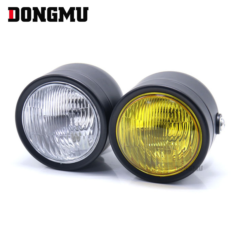 Hp-d006 Harley dvostruko prednje svjetlo za motocikl, H4 12V 55W, dvostruka lampa, metalno kućište