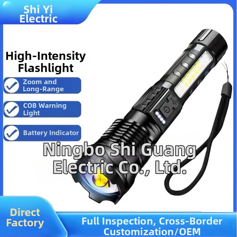 Φακός χειρός A76s, 3,7 V, φωτεινότητα 30, μπαταρία 18650, εμβέλεια 500 m