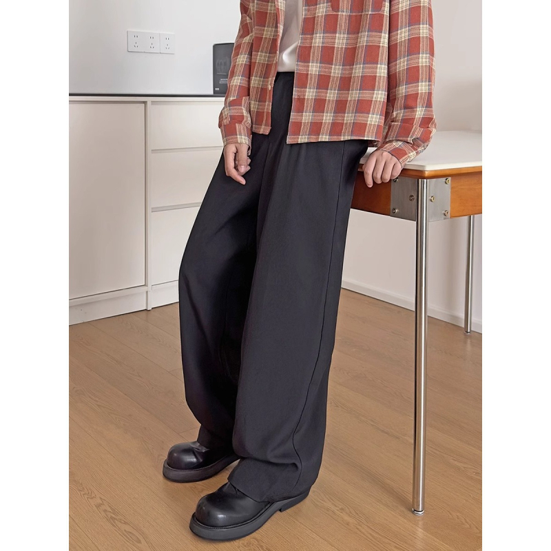 Ανδρικά παντελόνια ίσια γραμμή, χαλαρή εφαρμογή, πολυεστερική μίξη, άνοιξη-φθινόπωρο