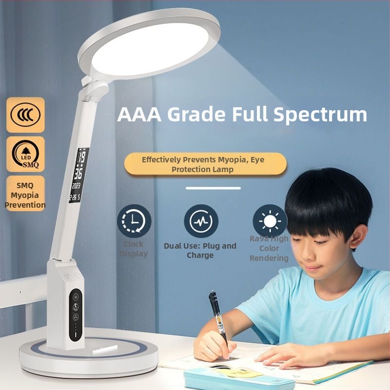 LED stolna lampa s USB napajanjem, dodirni prekidač, plastično sjenilo, CRI 80–89, napon ≤36V