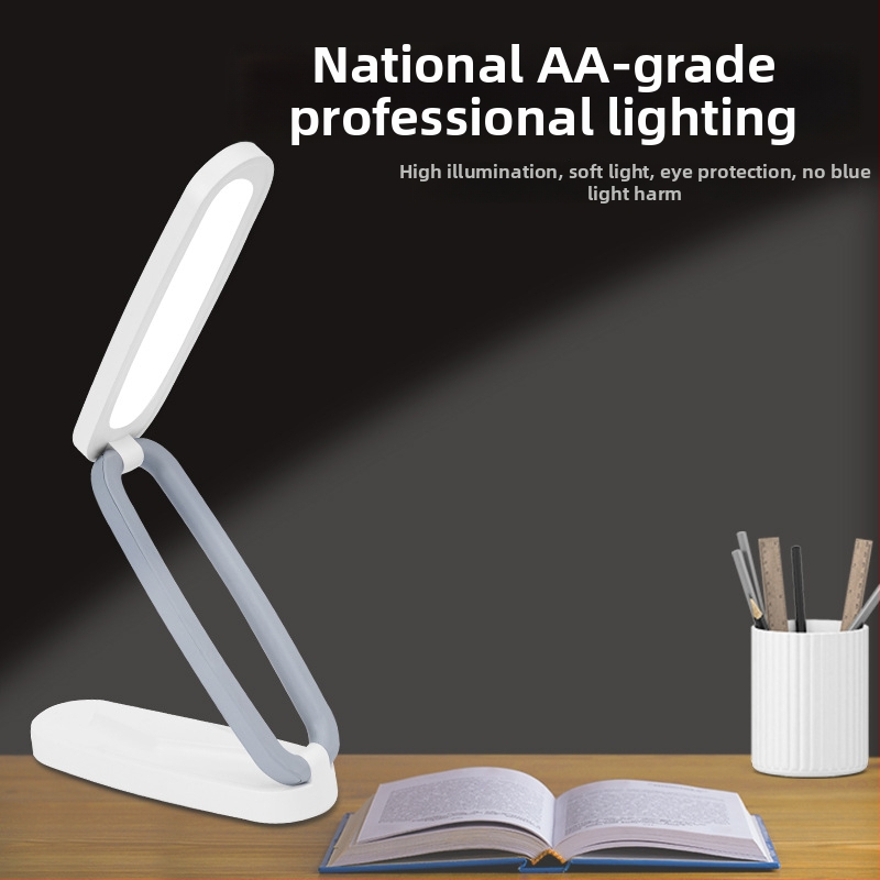 LED stolna lampa za učenje, zaštita očiju, sklopiva i napajana baterijom, dodirni prekidač, CRI ≥95