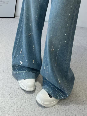 Traperice od pamuka, širok kroj, 90–95% pamuka, proljeće 2025