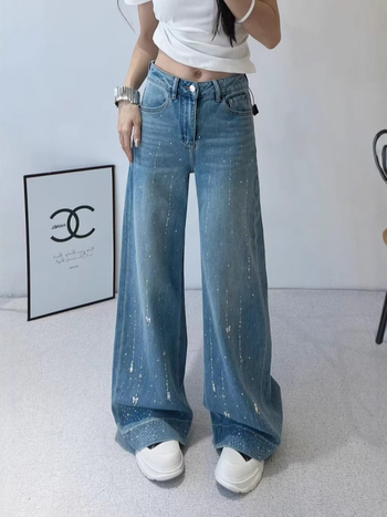 Traperice od pamuka, širok kroj, 90–95% pamuka, proljeće 2025