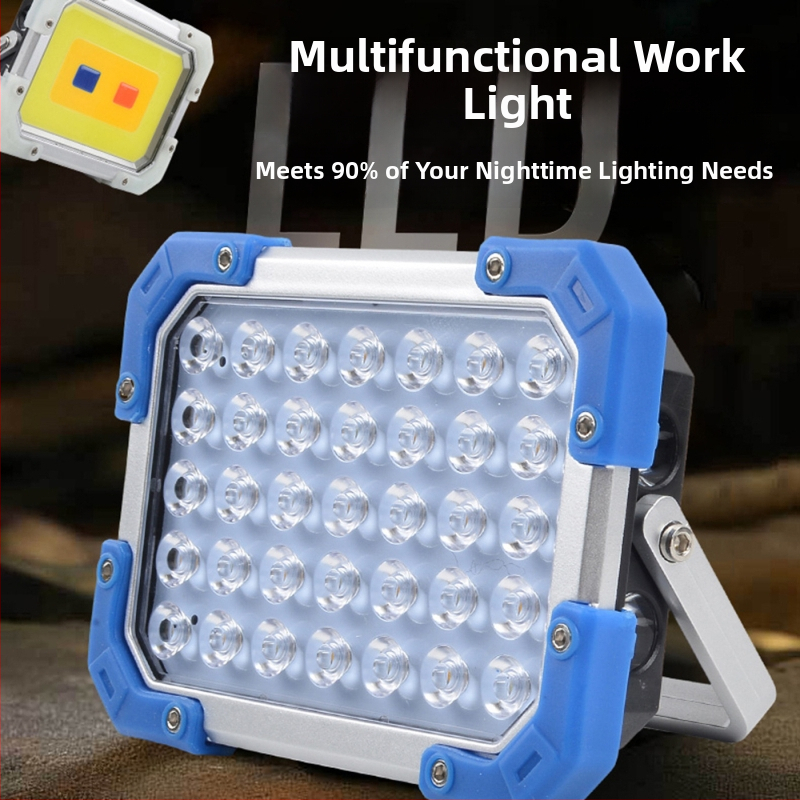 LED kempingové svetlo, nabíjateľné 5V, 12W/18W, tlačidlový vypínač