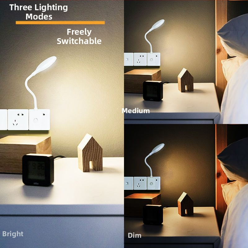 LED stolna lampica s tri razine podešavanja osvjetljenja, glasovna kontrola, USB napajanje, mediteranskog stila