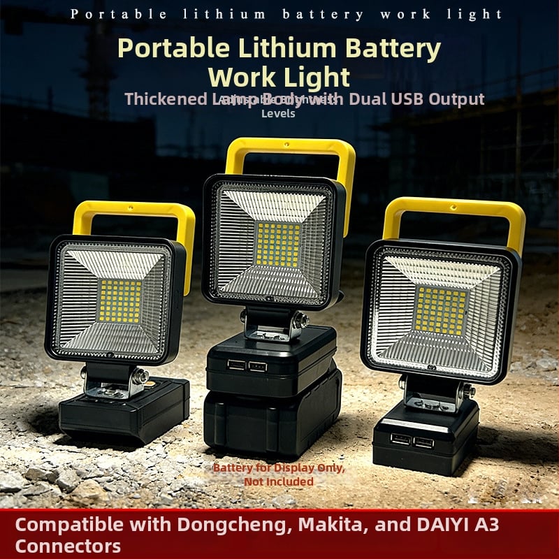 LED munkalámpa elektromos eszközökhöz - Modell 613, 50W, 21V, 3000 lm, 50 000 óra