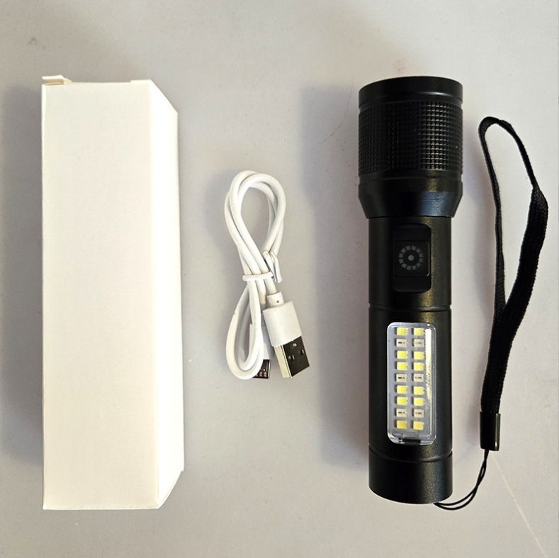 LED svjetiljka s USB Type-C punjenjem, kućište od aluminijske legure, izlaz 15W, domet 500 m