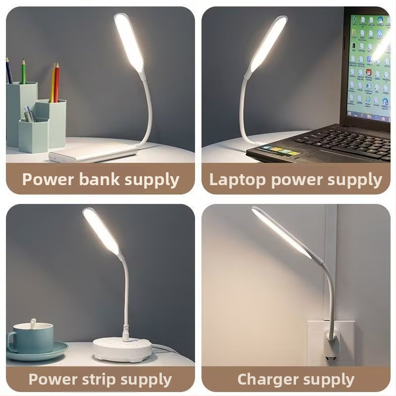 USB mini stolna lampa s noćnim svjetlom, PVC abažur, USB napajanje, CRI 70-79, napon ≤36V