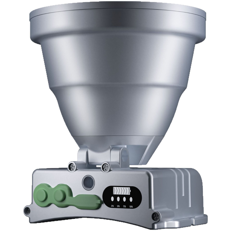 LED външна челна лампа с алуминиева сплав, батерийно захранване, капацитет на батерията 6000, мощност 100, LED източник на светлина, обхват 200–500 м