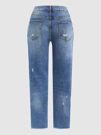 Τζιν, στενή γραμμή, denim με βαμβάκι-πολυεστέρα 50–70%, μέση ύψος, μήκος 9/10