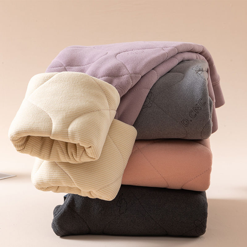 Dječje termo hlače s flecom – unisex, vuneno-pamučni materijal, visok struk, zima
