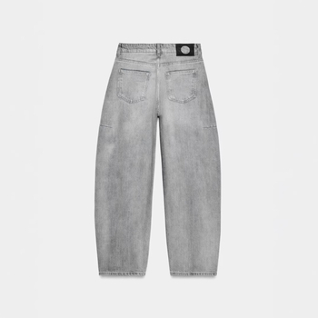 Ženske traperice ravnog kroja, visok pojas, pamuk denim, izbrušeni detalji, Zima 2025