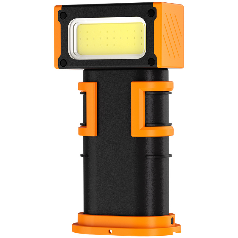 Magnetska radna svjetiljka za auto s Type-C punjenjem, digitalni zaslon, rotirajuća glava lampe, dvostruki magnetski držač (LED, baterija 3600mAh)