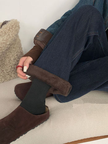 Traperice s ravnim krojem, visokim strukom, pamuk denim, 50–70% pamuka, Mercerized, mikroelastične