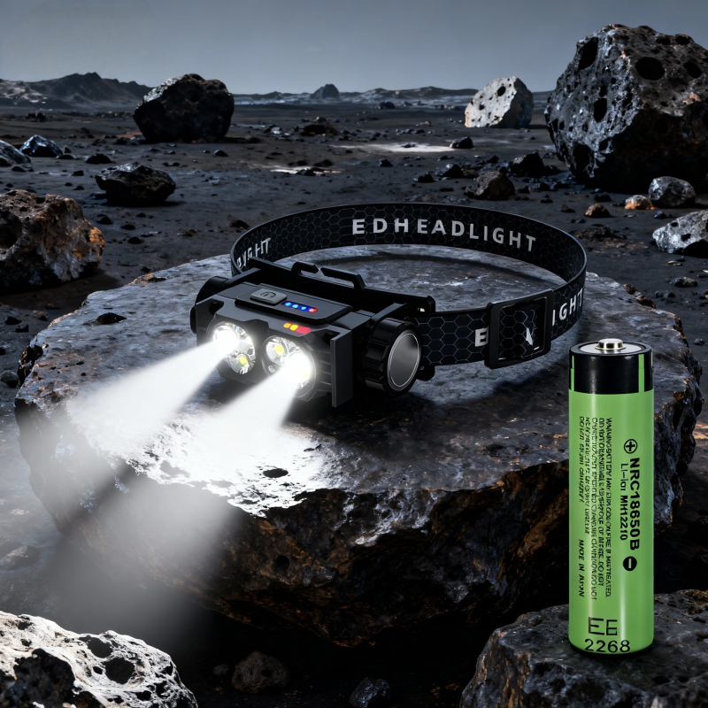 Челна лампа с магнитно закрепване за къмпинг и нощен риболов, LED светлина, вградена батерия 1200 мАч, мощност 10 W, обхват 100–200 м, водоустойчива