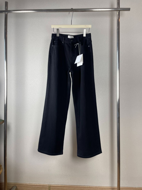 Row Talijanski stil, opuštene kroji, visokog struka, fleece podstava, ravne traperice za žene, denim pamuk 80–90%