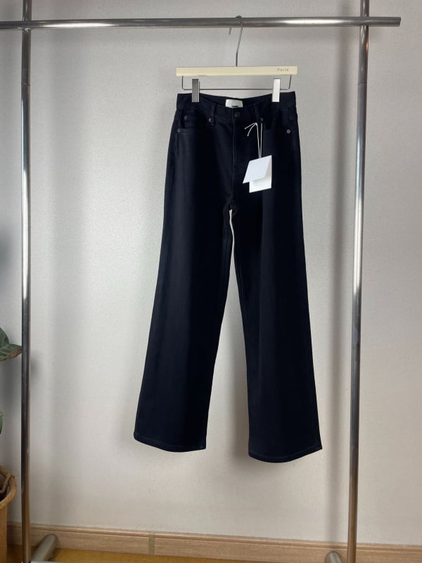 Row Talijanski stil, opuštene kroji, visokog struka, fleece podstava, ravne traperice za žene, denim pamuk 80–90%