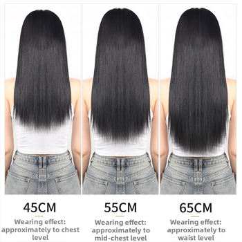 Piesă de perucă din păr natural, țesut manual, păr drept, bucată unică îngroșată, potrivită pentru vopsire și ondulare permanentă