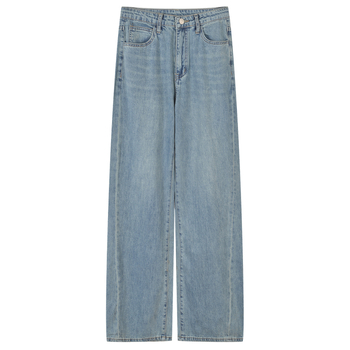 Ženske široke traperice od denima, duge, ultra niska struka, 2022 zima