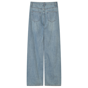 Ženske široke traperice od denima, duge, ultra niska struka, 2022 zima