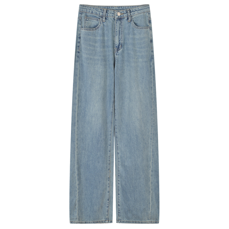 Ženske široke traperice od denima, duge, ultra niska struka, 2022 zima