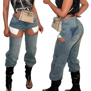 Banglin Traperice Denim – Ravni kroj, Niski struk, Ulični stil