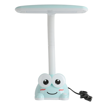 LED stolna lampa s zaštitom očiju, priključna na utičnicu, noćna lampica za dječju sobu i učenje, crtani dizajn – 6W, 220V, CRI 80–89, plastični sjenčanik, gumb prekidač