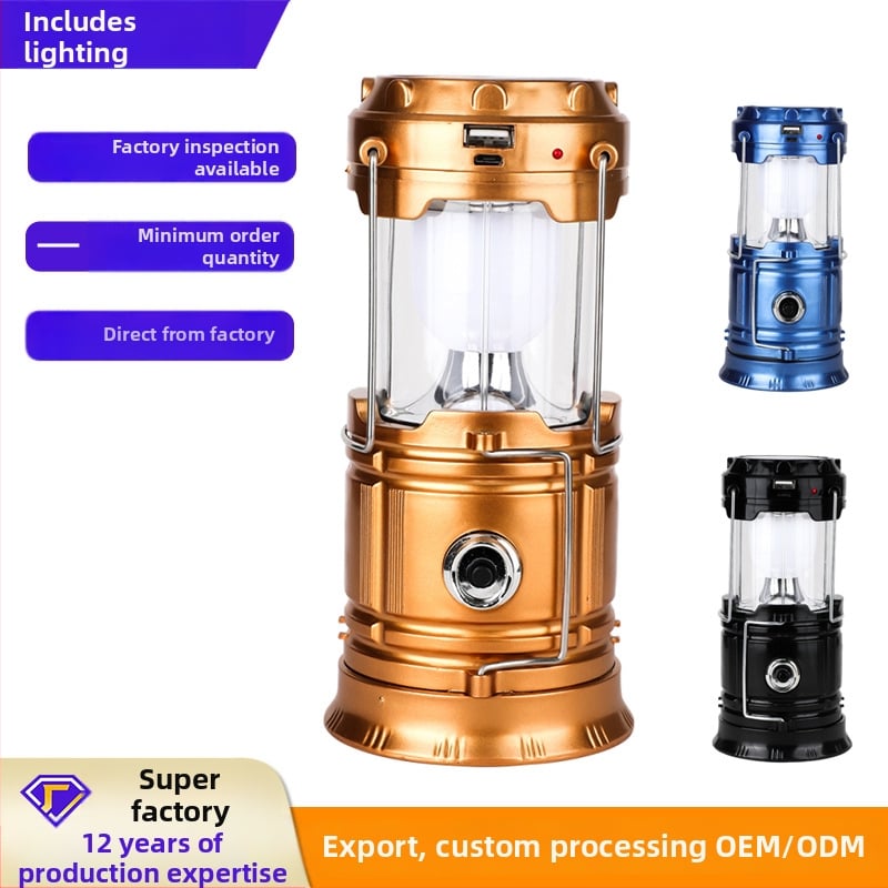 Φανάρι κάμπινγκ LED, επαναφορτιζόμενο, 6V, 10W