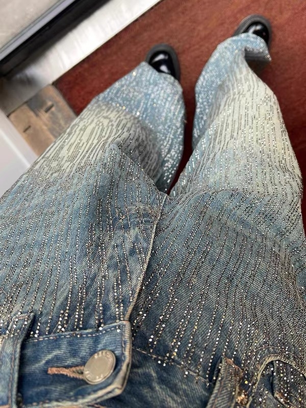 Nothing traperice – visoki pojas, ravni kroj, denim s akrilom 30-50%, proljeće 2025