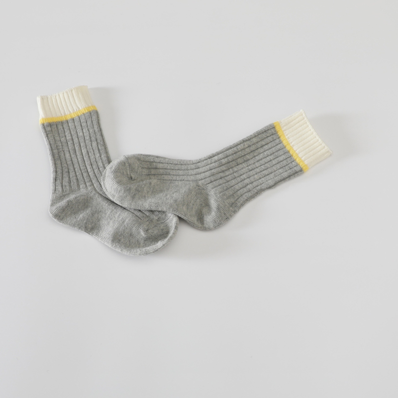 Dječje čarape — korejskog stila, jacquard, dvobojni uzorak, pamuk, sve sezone, pogodna za djecu od 3 do 8 godina