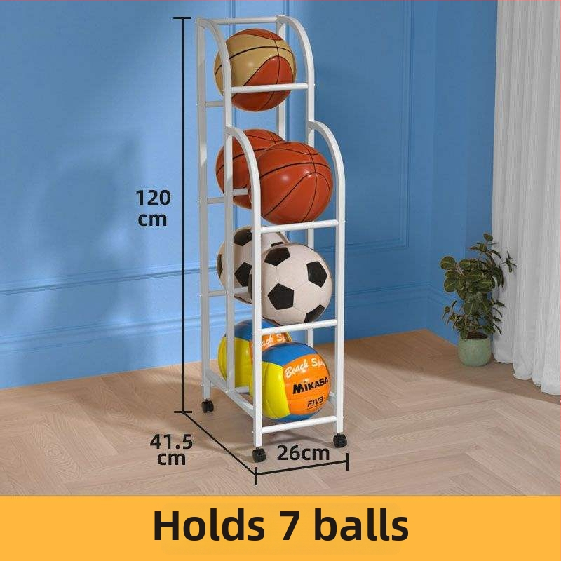 Вътрешен стелаж за детски топки за баскетбол, футбол и волейбол