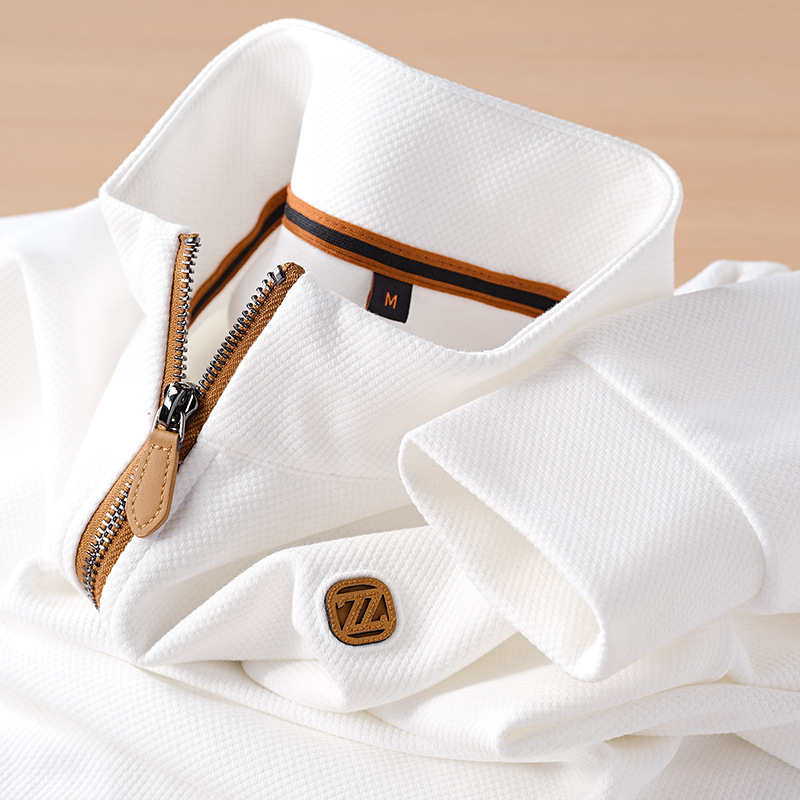 Πόλο πουκάμισο με μακριά μανίκια, εφαρμοστός κόψιμο, βαμβακο-μίγμα 65% βαμβάκι 35% πολυεστέρας, νεανικό στυλ