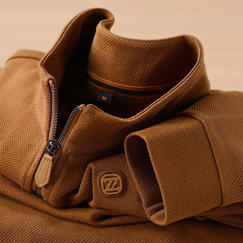 Πόλο πουκάμισο με μακριά μανίκια, εφαρμοστός κόψιμο, βαμβακο-μίγμα 65% βαμβάκι 35% πολυεστέρας, νεανικό στυλ