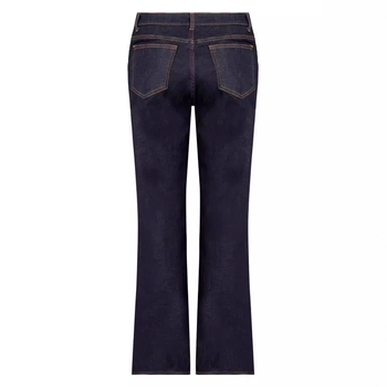 Traperice Slim Fit s ultraniskim strukom i ravnim krojem, denim-pamučna mješavina, gradski svakodnevni stil