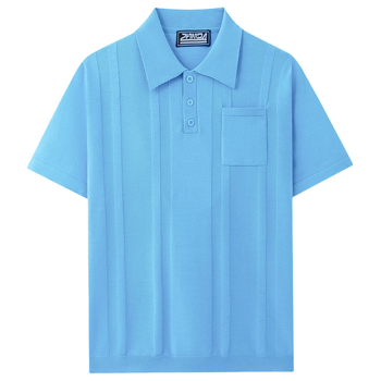Polo majica s kratkim rukavima, prilagođen kroj, flocking detalj, Cool Silk viskoza tkanina, ljetni model