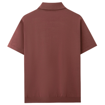 Polo majica s kratkim rukavima, prilagođen kroj, flocking detalj, Cool Silk viskoza tkanina, ljetni model