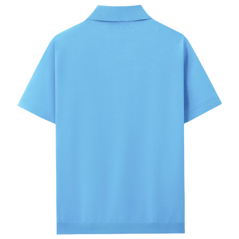 Polo majica s kratkim rukavima, prilagođen kroj, flocking detalj, Cool Silk viskoza tkanina, ljetni model