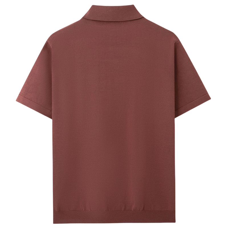 Polo majica s kratkim rukavima, prilagođen kroj, flocking detalj, Cool Silk viskoza tkanina, ljetni model