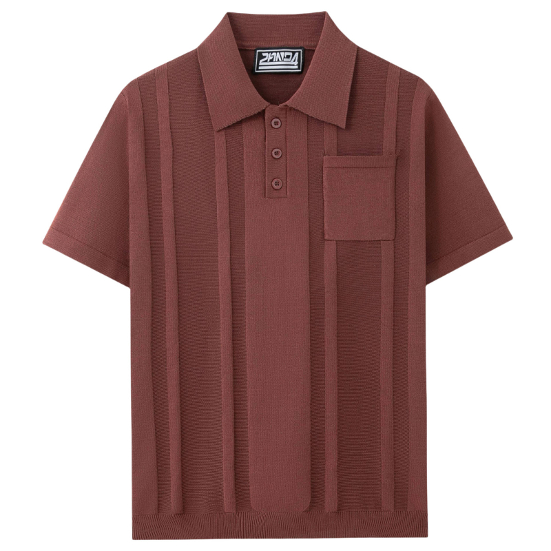 Polo majica s kratkim rukavima, prilagođen kroj, flocking detalj, Cool Silk viskoza tkanina, ljetni model