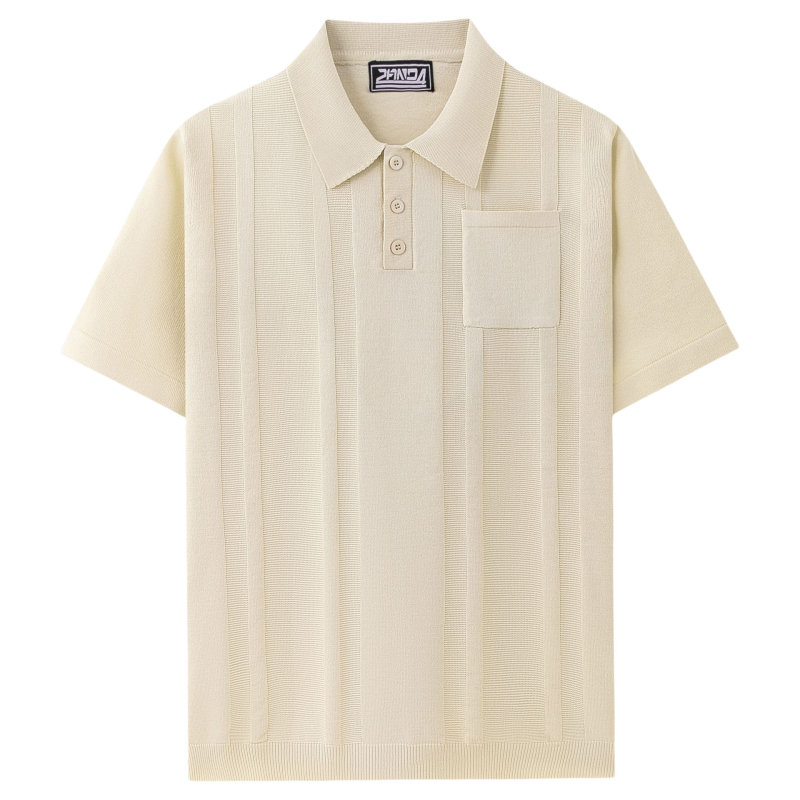 Polo majica s kratkim rukavima, prilagođen kroj, flocking detalj, Cool Silk viskoza tkanina, ljetni model