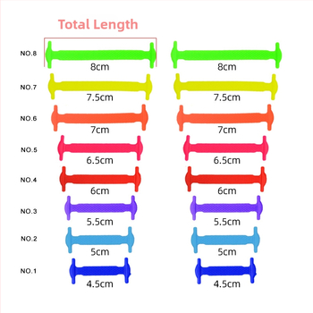 Σιλικονούχα κορδόνια για παπούτσια, τύπος I, χωρίς δέσιμο, πλάτος 0,8 εκ, μήκος 7 εκ, κατάλληλα για sneakers, δερμάτινα παπούτσια, μποτάκια, casual