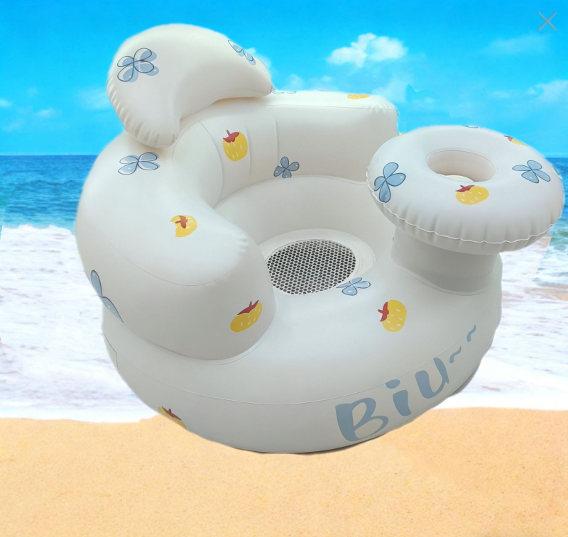 Μωρό φουσκωτό διπλωτό καρεκλάκι φαγητού, προστασία από ανατροπή, PVC υλικό, Happy child (PVC · Μάρκα: Happy child · Οικιακή χρήση · Φουσκωτό · Διπλώνεται)