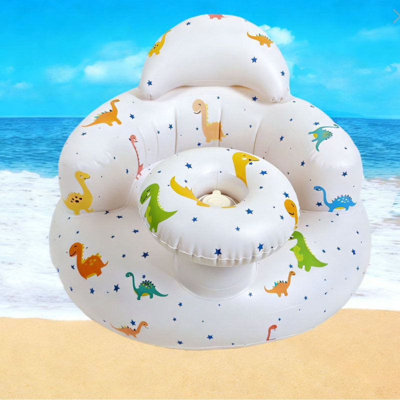 Μωρό φουσκωτό διπλωτό καρεκλάκι φαγητού, προστασία από ανατροπή, PVC υλικό, Happy child (PVC · Μάρκα: Happy child · Οικιακή χρήση · Φουσκωτό · Διπλώνεται)