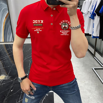 Polo majica s brodom, kratkih rukava, gradski stil, 70,7% pamuka, prozračna i odvodi vlagu